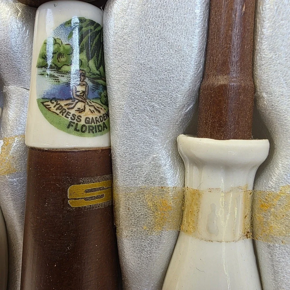 MCM Cottagecore Kitschy Florida Hostess Server Set Salt & Pepper Shakers Box